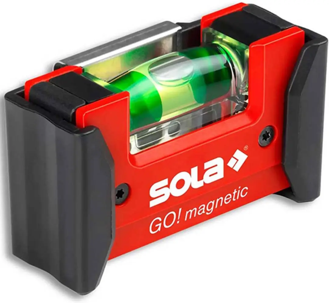 Sola GO Magnetic CLIP Mini Waterpas 01621201 - Rood