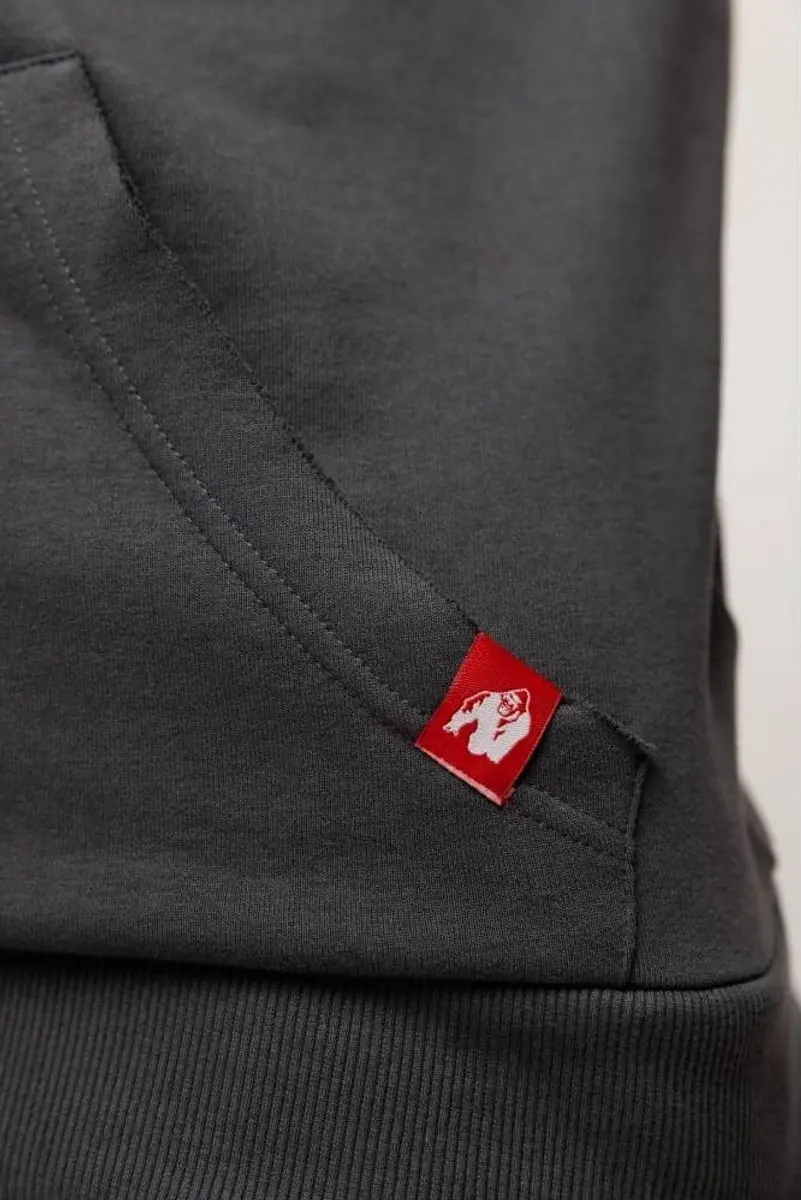 Gorilla Wear Huntley Mouwloze Hoodie - Grijs - S