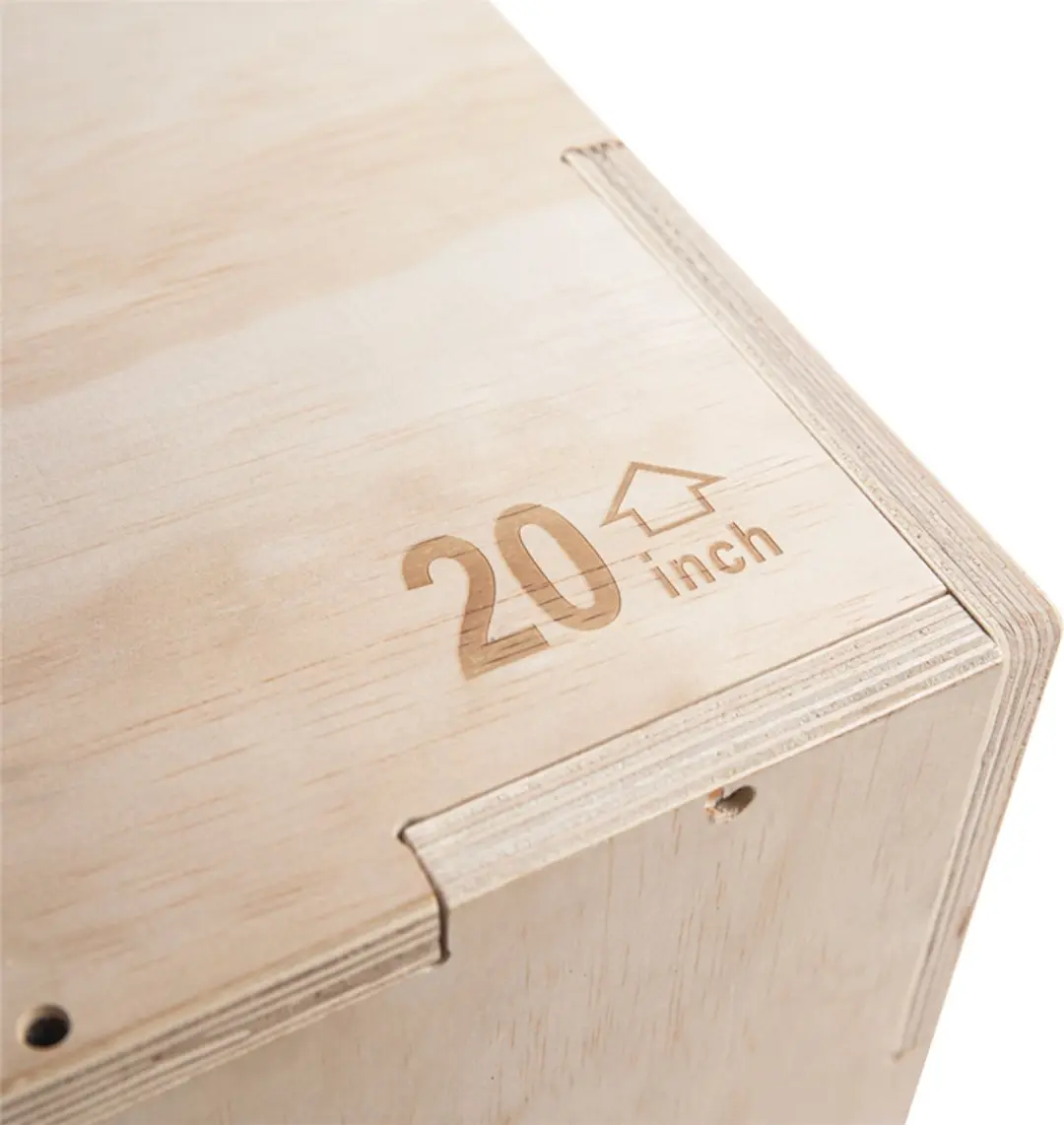 VirtuFit Houten Crossfit Plyo Box 3-in-1 40x45x50cm - Bruin - afbeelding 6 van 6