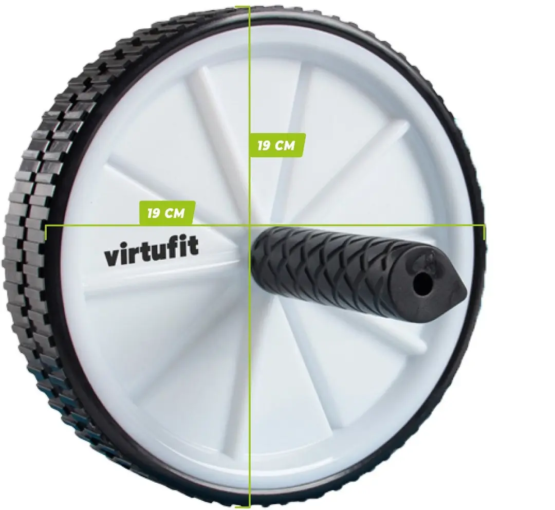 VirtuFit Dubbel Buikspierwiel - Ab Roller Grijs/Zwart - afbeelding 6 van 6