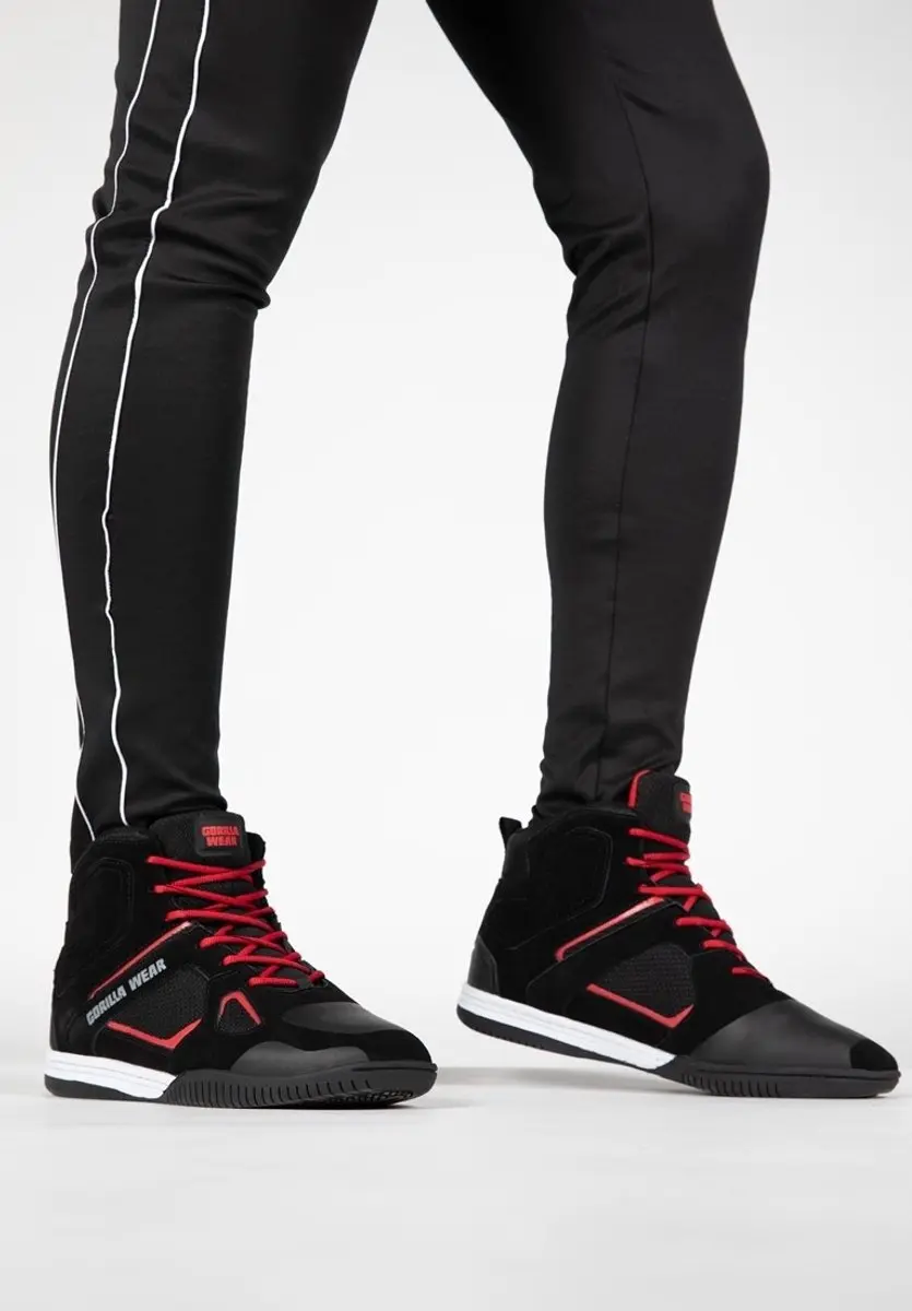 Gorilla Wear Troy High Tops Sportschoenen 42 - Zwart/Rood