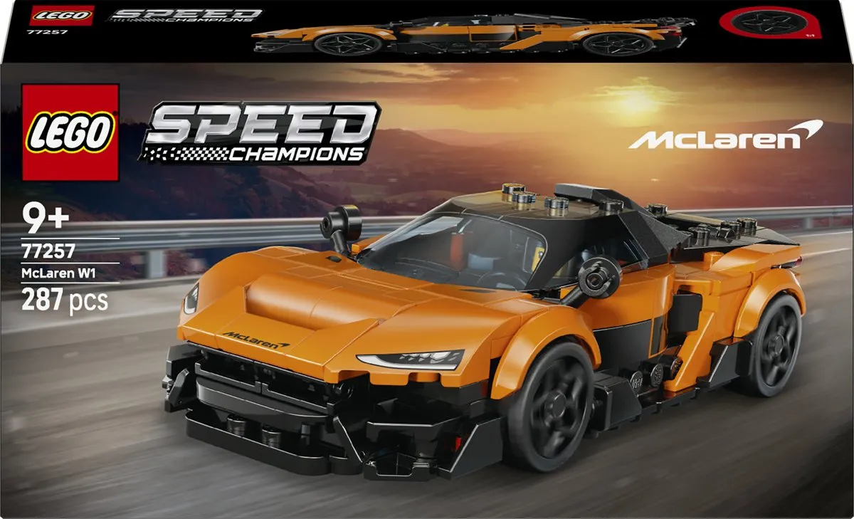 LEGO Speed Champions McLaren W1 77257 Raceauto - 287 Stukken - Multicolor