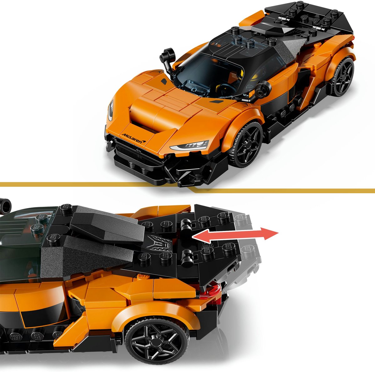 LEGO® Speed Champions McLaren W1 – De Echte Supercar met 1 Minifiguur - Raceauto - 77257