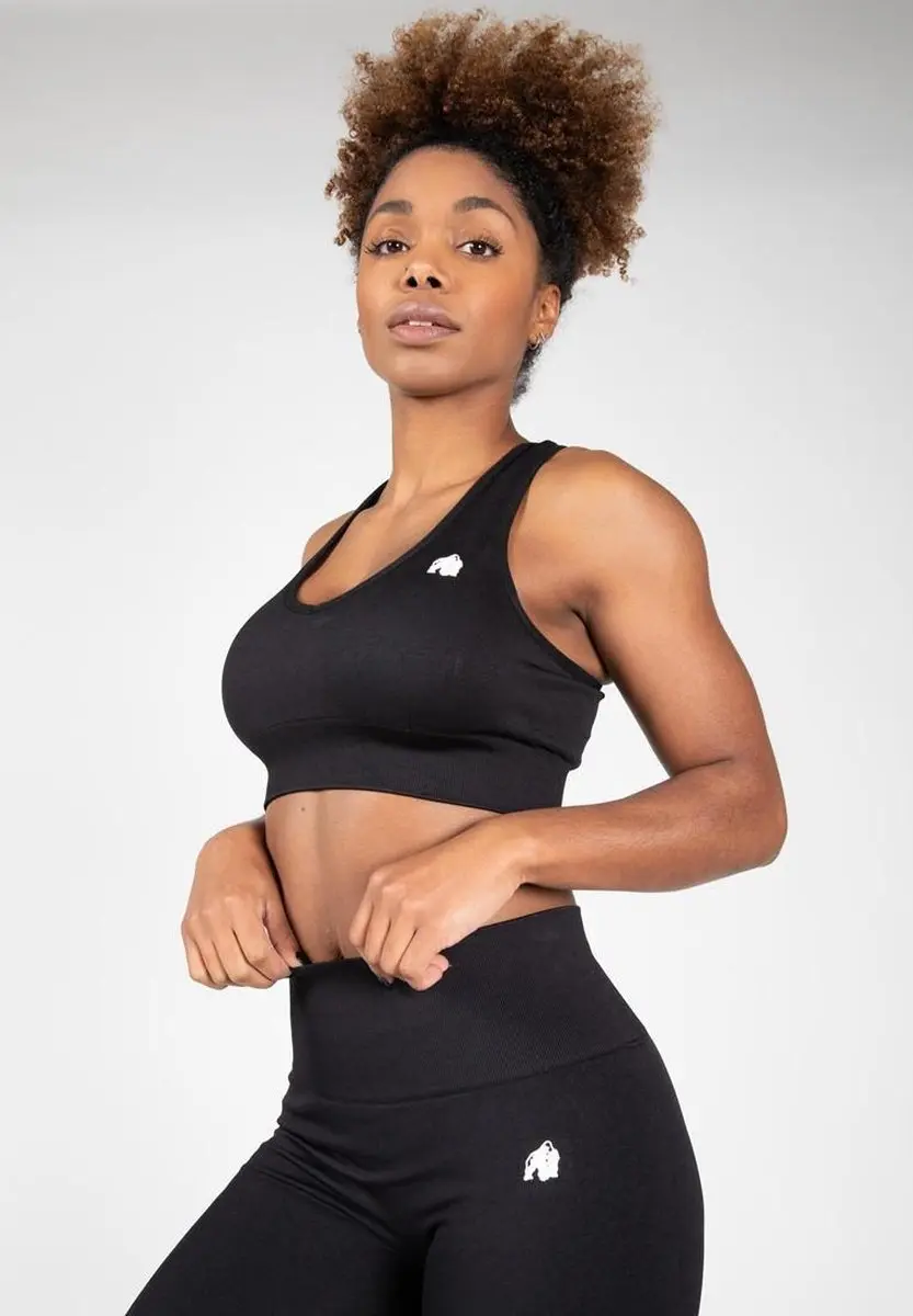 Gorilla Wear Neiro Seamless Sportbeha - XS/S - Zwart