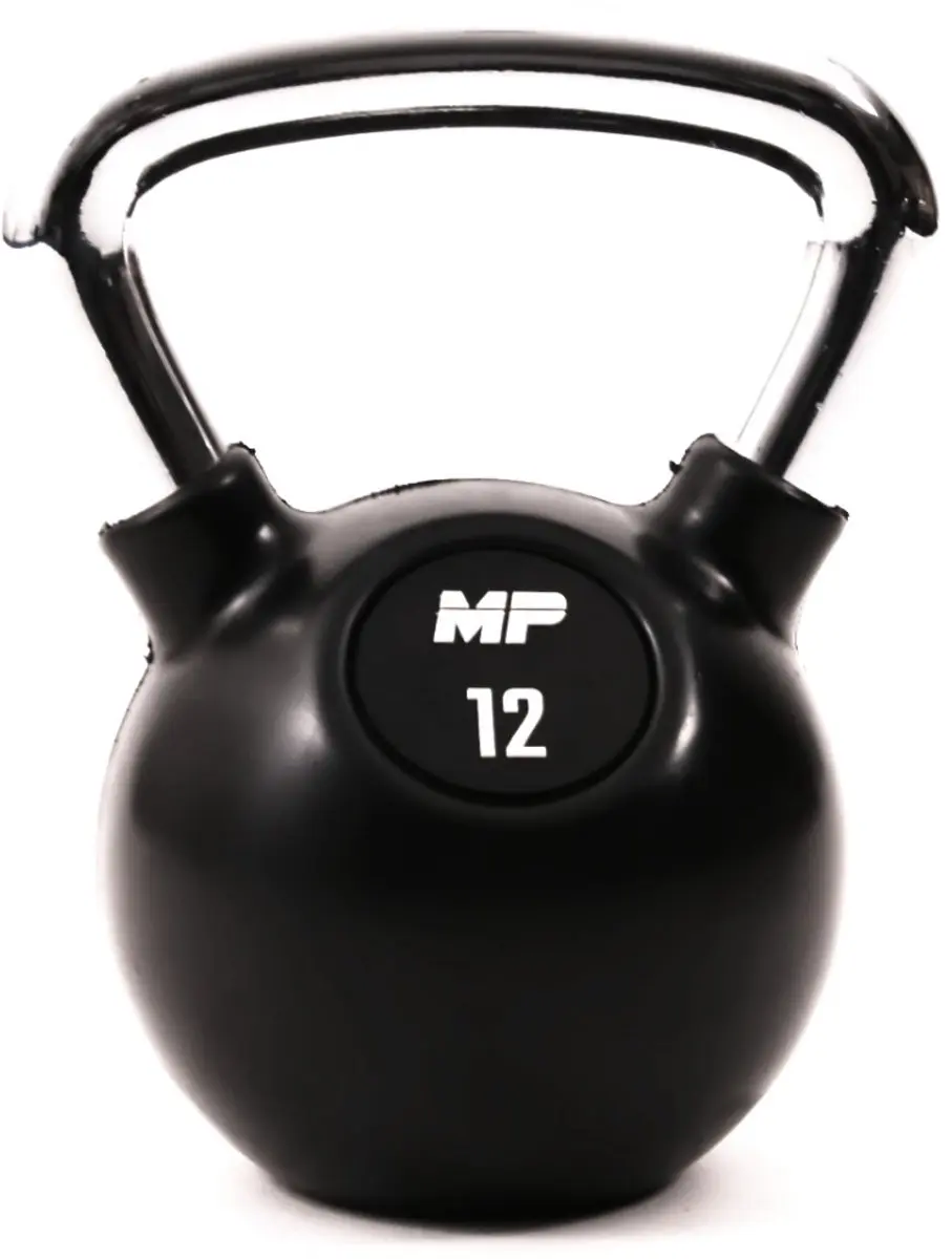 Muscle Power Rubberen Kettlebell 12 kg