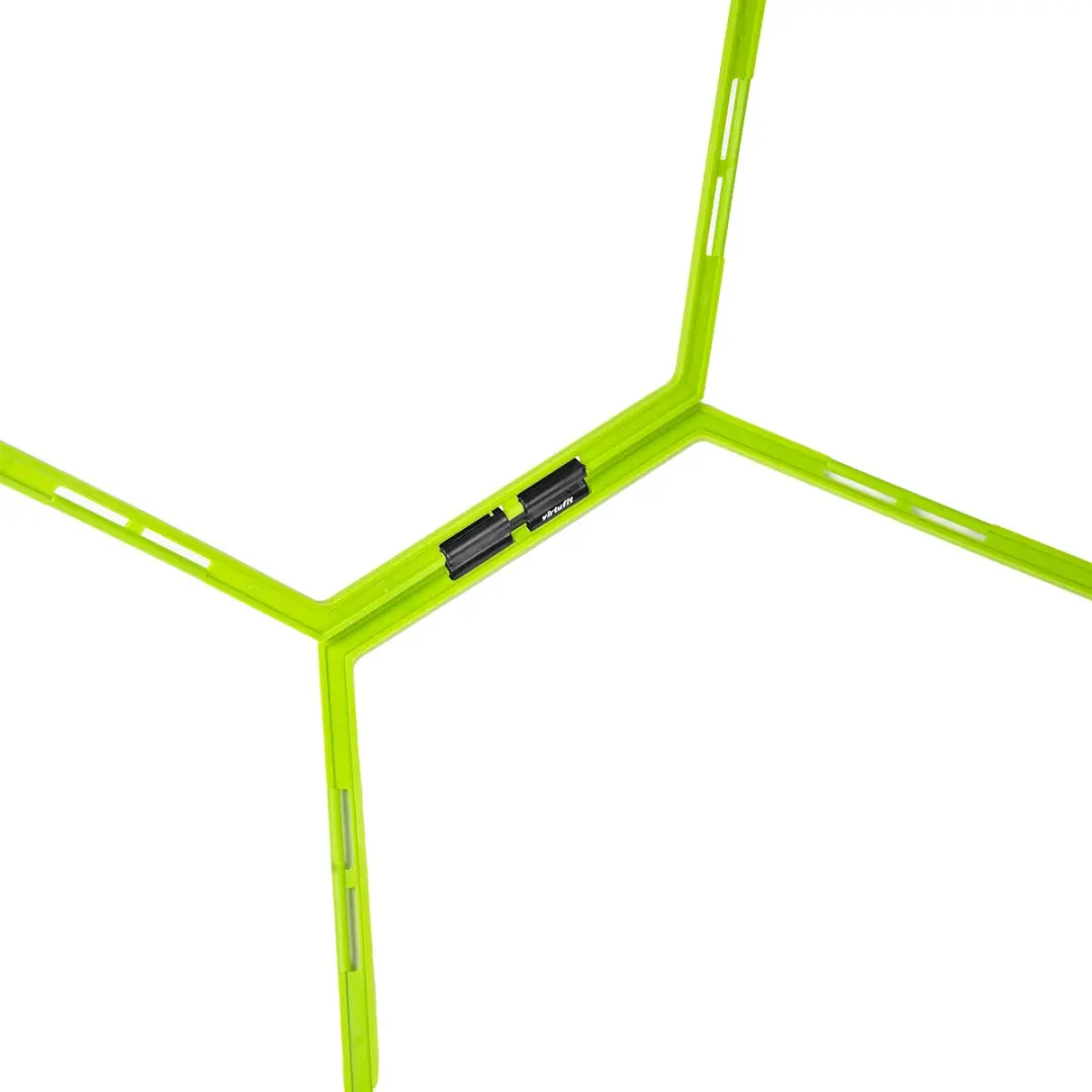 VirtuFit Hexagon Agility Grid Speedladder - 6 Stuks - Groen - afbeelding 6 van 6