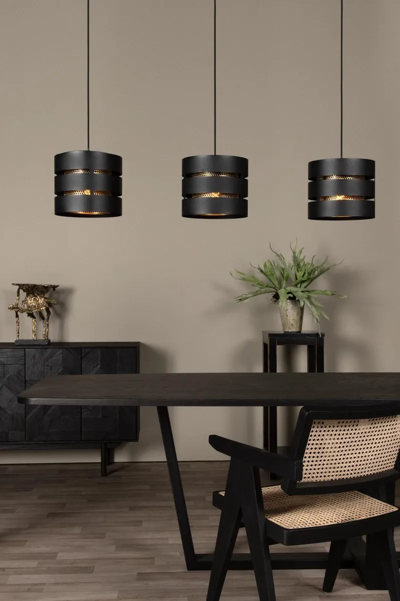 Lucide ROSAS Hanglamp 3xE27 - Zwart