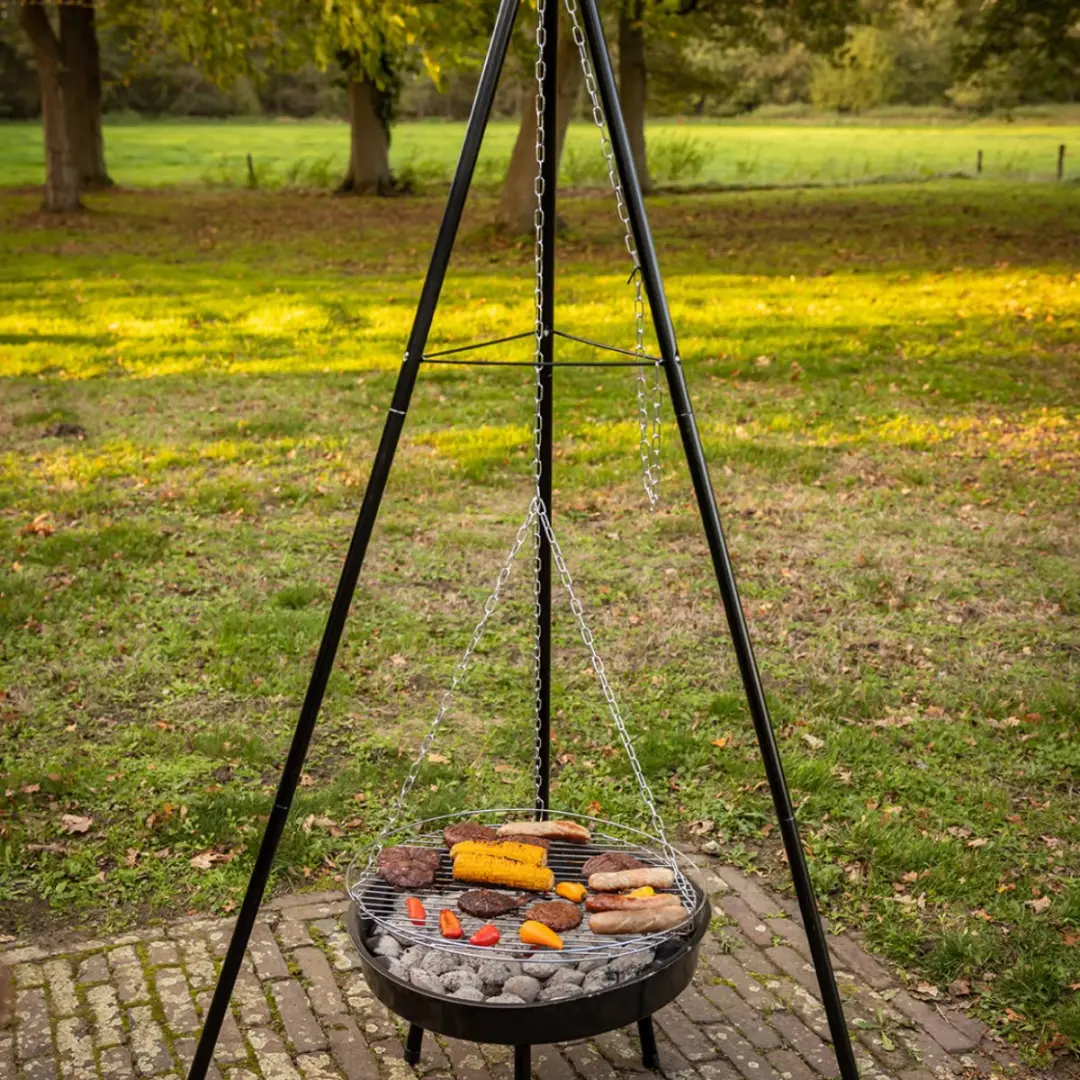 Esschert Design BBQ Vuurschaal 77cm - Driepoot - Zwart