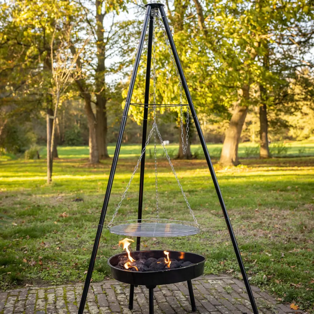 Esschert Design BBQ Vuurschaal 77cm - Driepoot - Zwart
