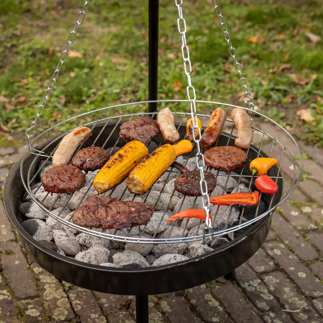Esschert Design BBQ Vuurschaal 77cm - Driepoot - Zwart - afbeelding 6 van 6