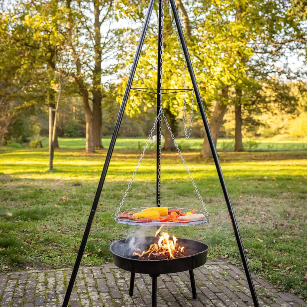 Esschert Design BBQ Vuurschaal 77cm - Driepoot - Zwart