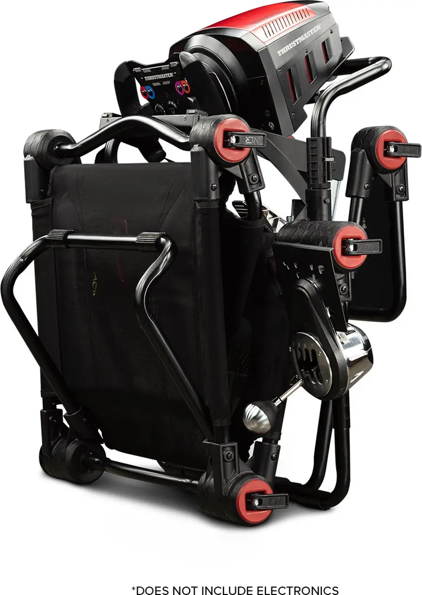 Next Level Racing F-GT LITE Cockpit - Bundel met Mat - Zwart/Rood