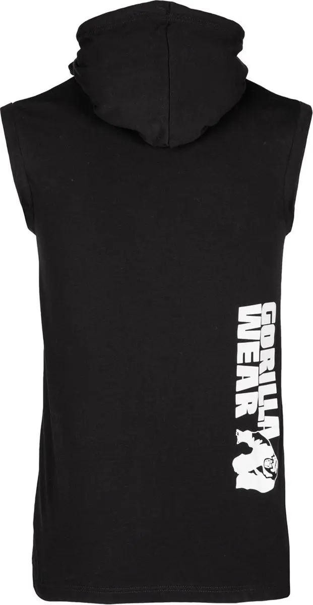 Gorilla Wear Oswego S/L Hooded T-Shirt - M - Zwart