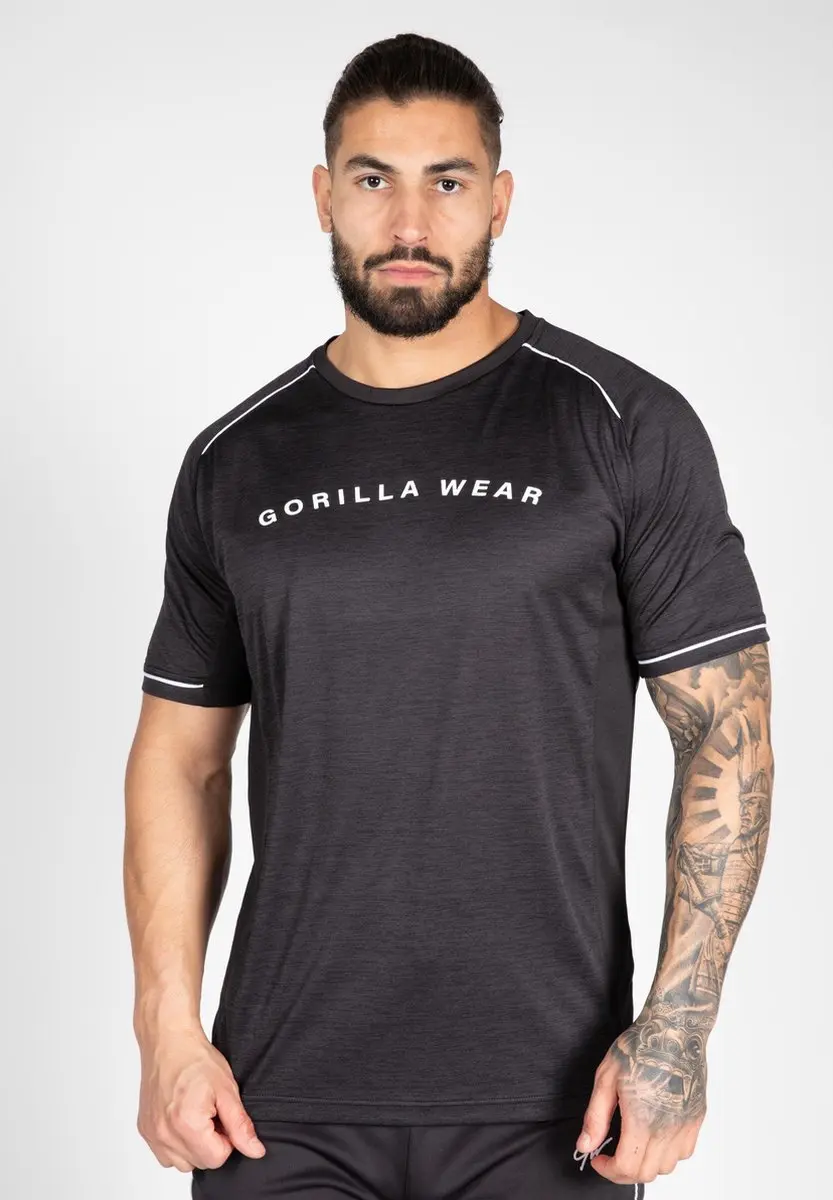 Gorilla Wear Fremont T-shirt S - Zwart/Wit - afbeelding 6 van 6