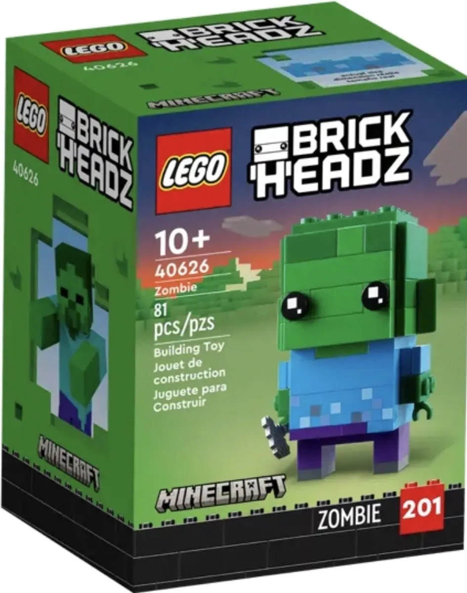LEGO Minecraft Brickheadz 40626 Zombie - 81 Stukken