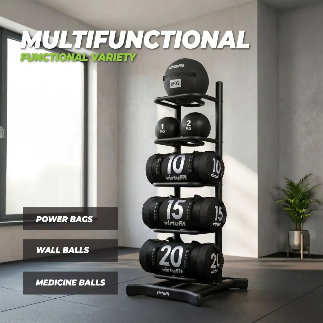 Virtufit Power Bag & Medicijnbal Opbergrek - Zwart