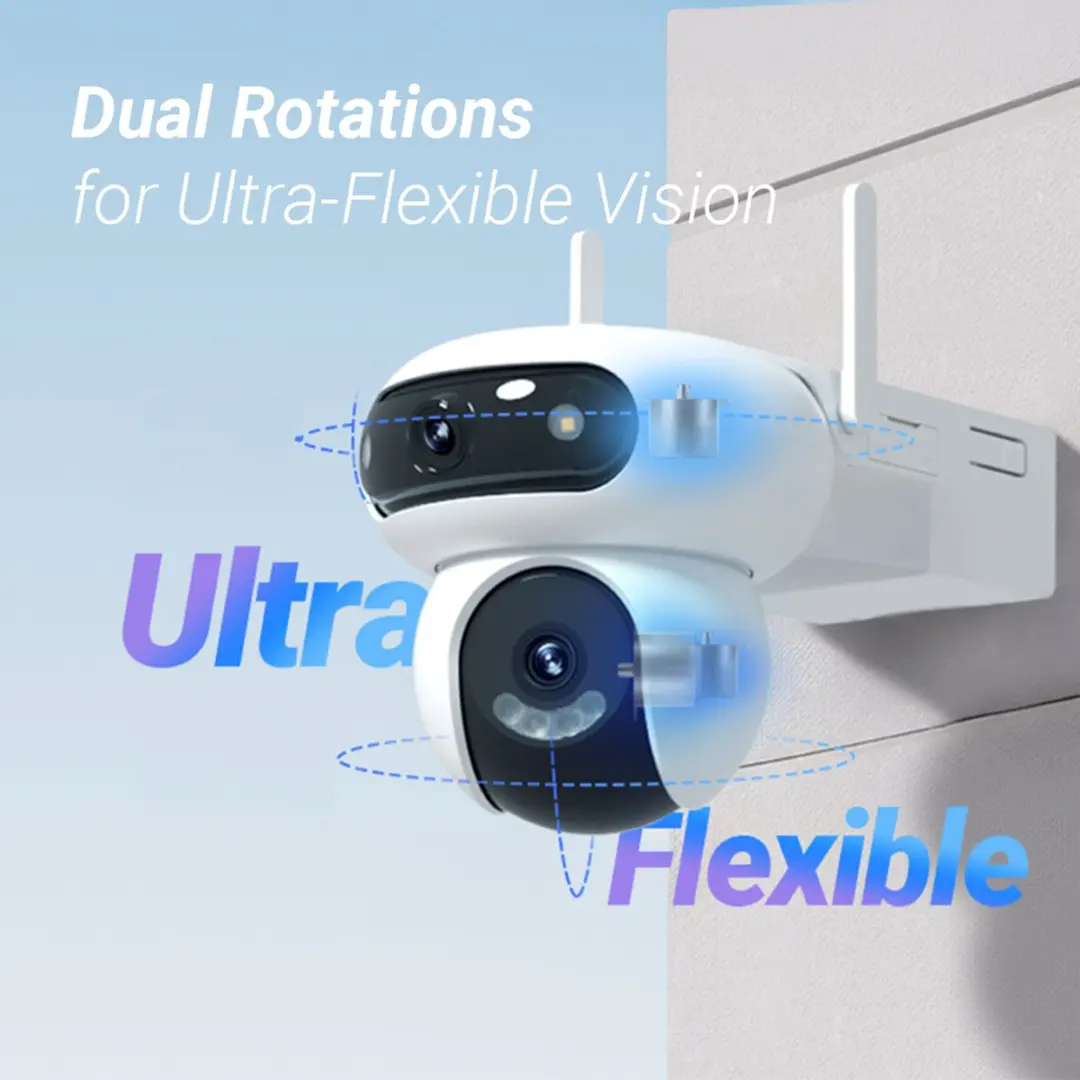 EZVIZ HB90x Dual 4G Kit Beveiligingscamera - 2K+ Dual-Lens - 360° Pan-Tilt