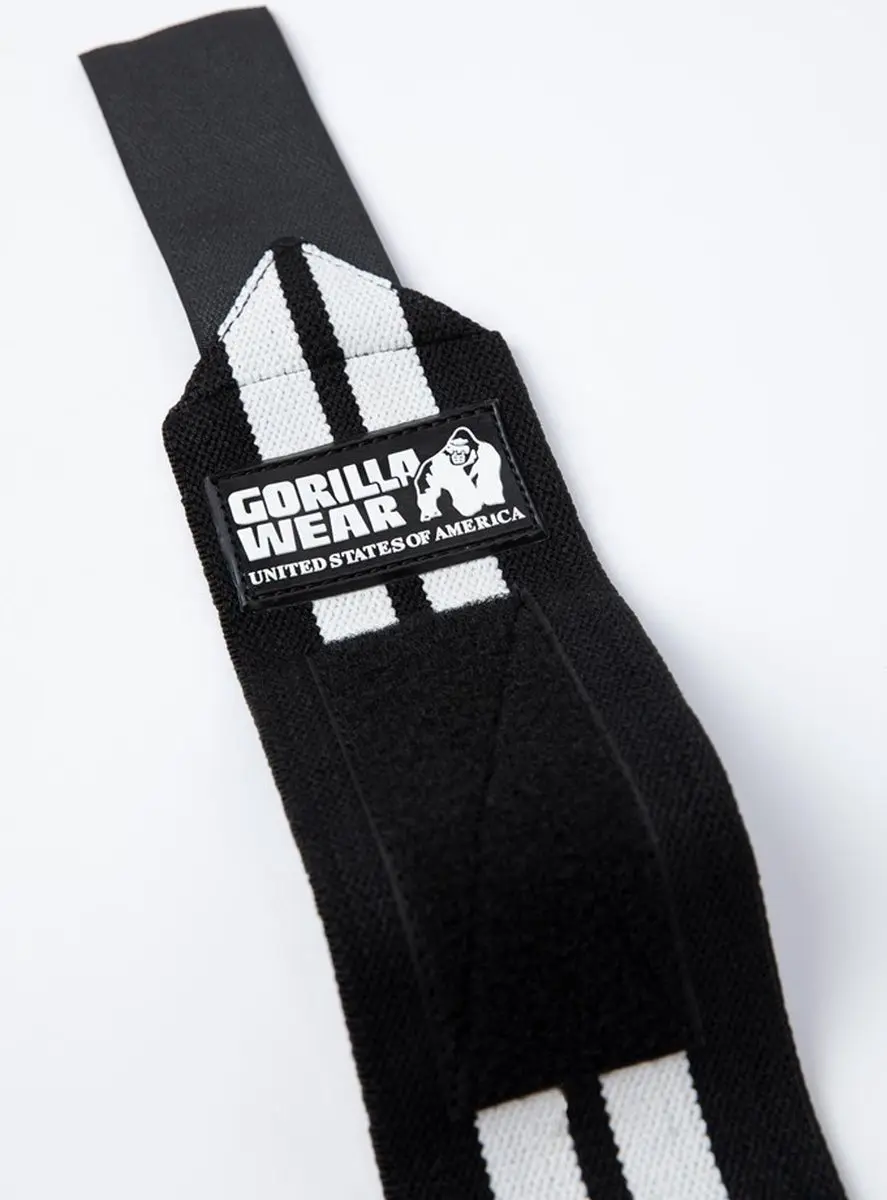 Gorilla Wear Wrist Wraps PRO Fitness Handschoenen - Zwart/Wit