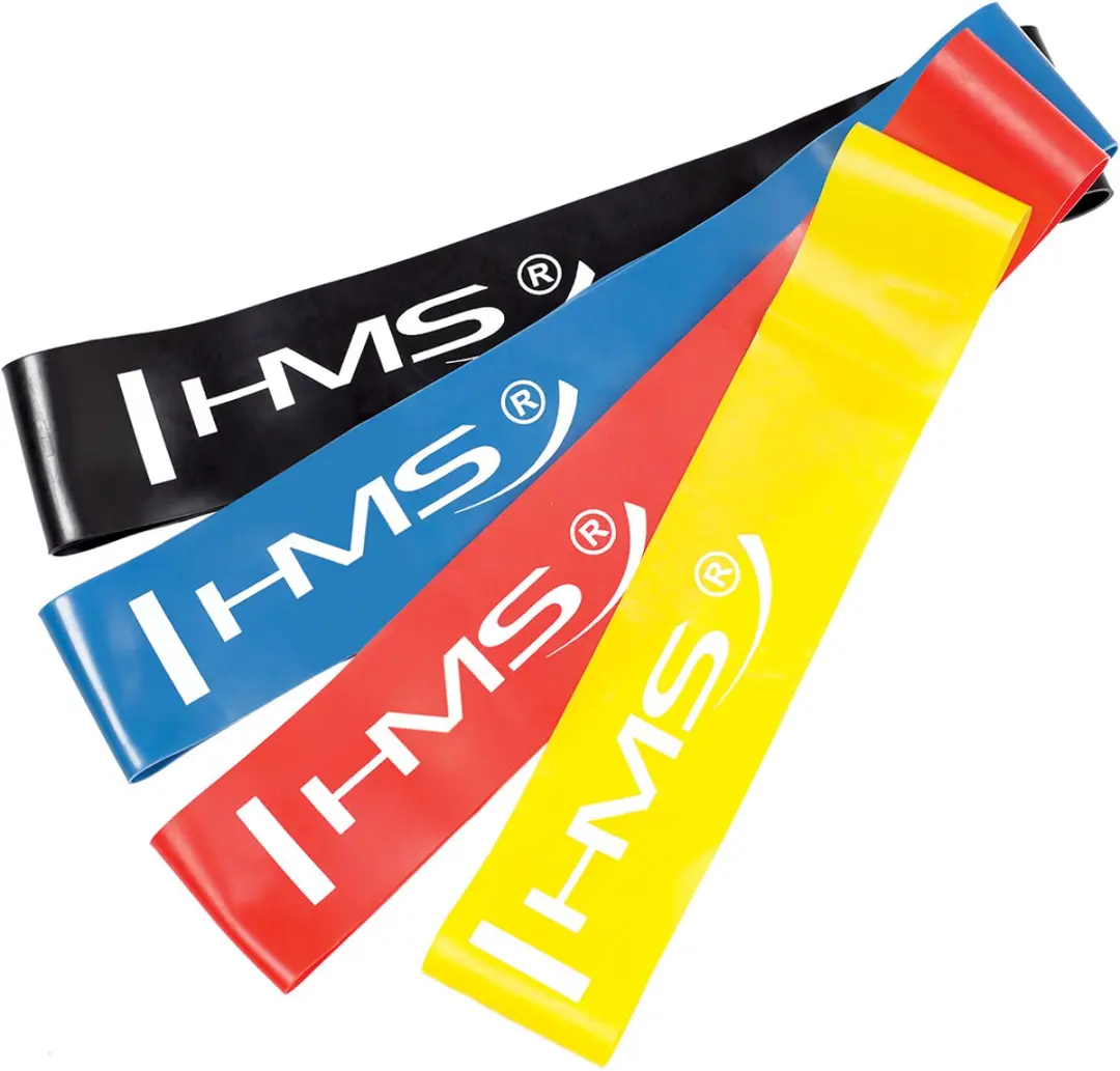 HMS Weerstandsbanden Set 4-delig - Zwart/Rood/Blauw/Geel - afbeelding 3 van 6