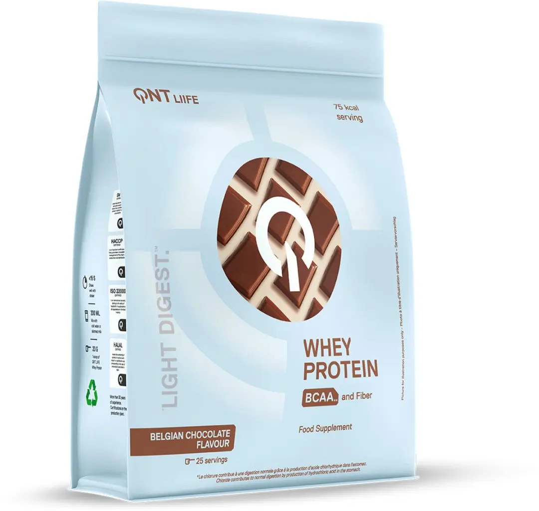 QNT Light Digest Whey Protein Belgian Chocolate 500g