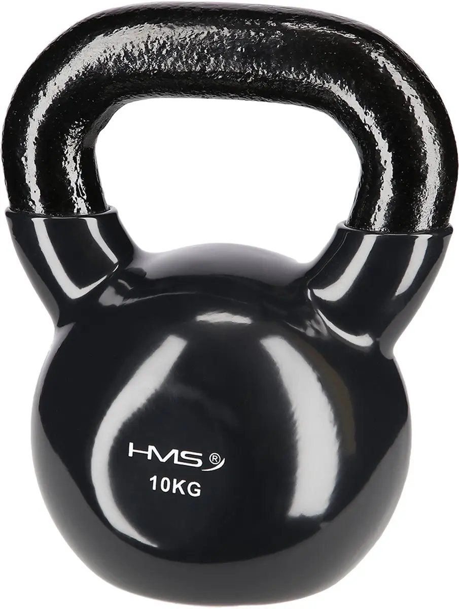 HMS Kettlebell 10 kg - Gietijzer - Zwart