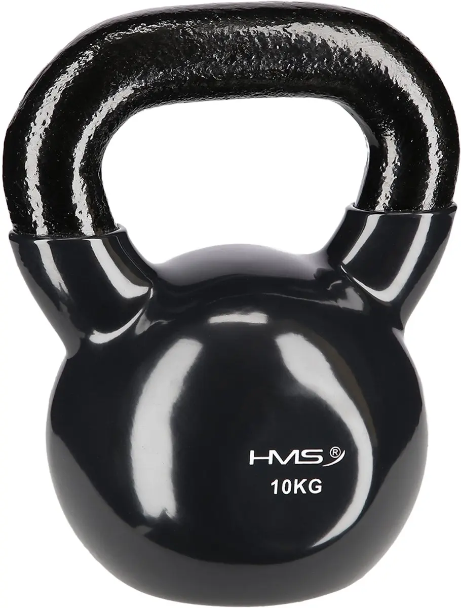 HMS Kettlebell 10 kg - Gietijzer - Zwart