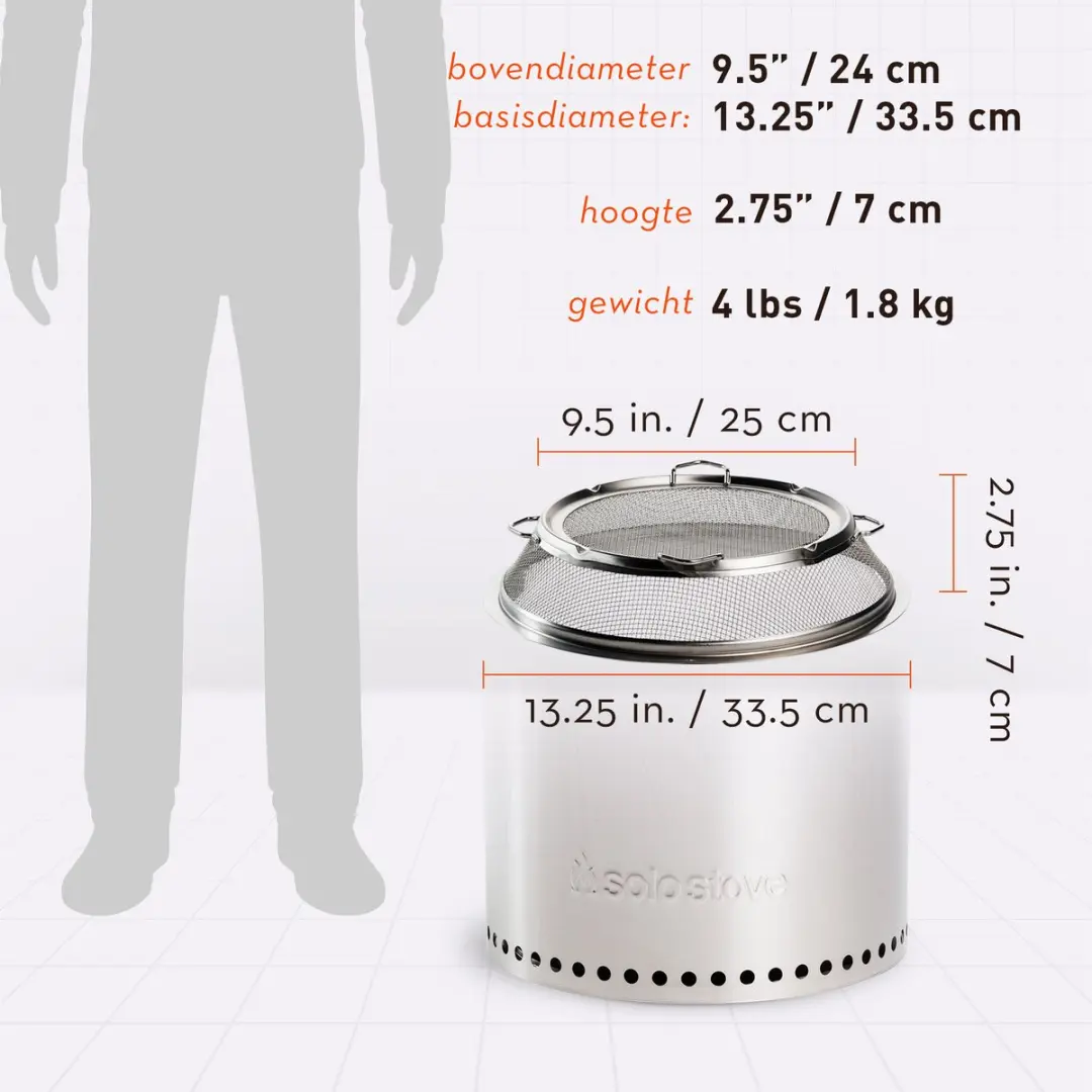 Solo Stove Vonkenscherm Ranger - Roestvrijstaal