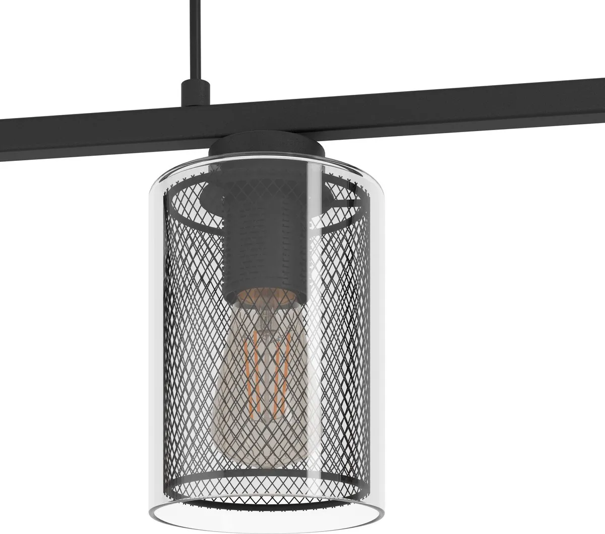 Eglo Zocabon Hanglamp E27 - 81,5 cm - Zwart