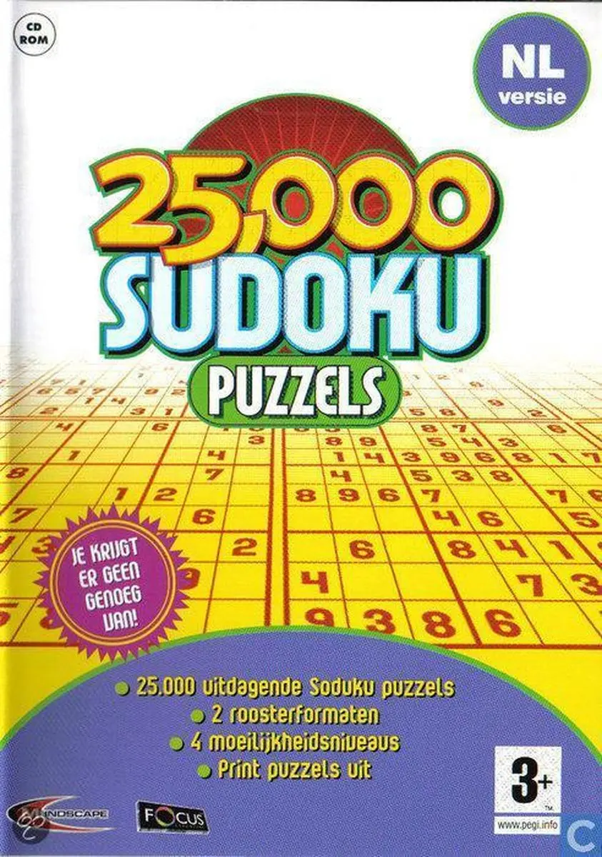 Mindscape 25.000 Sudoku Puzzels
