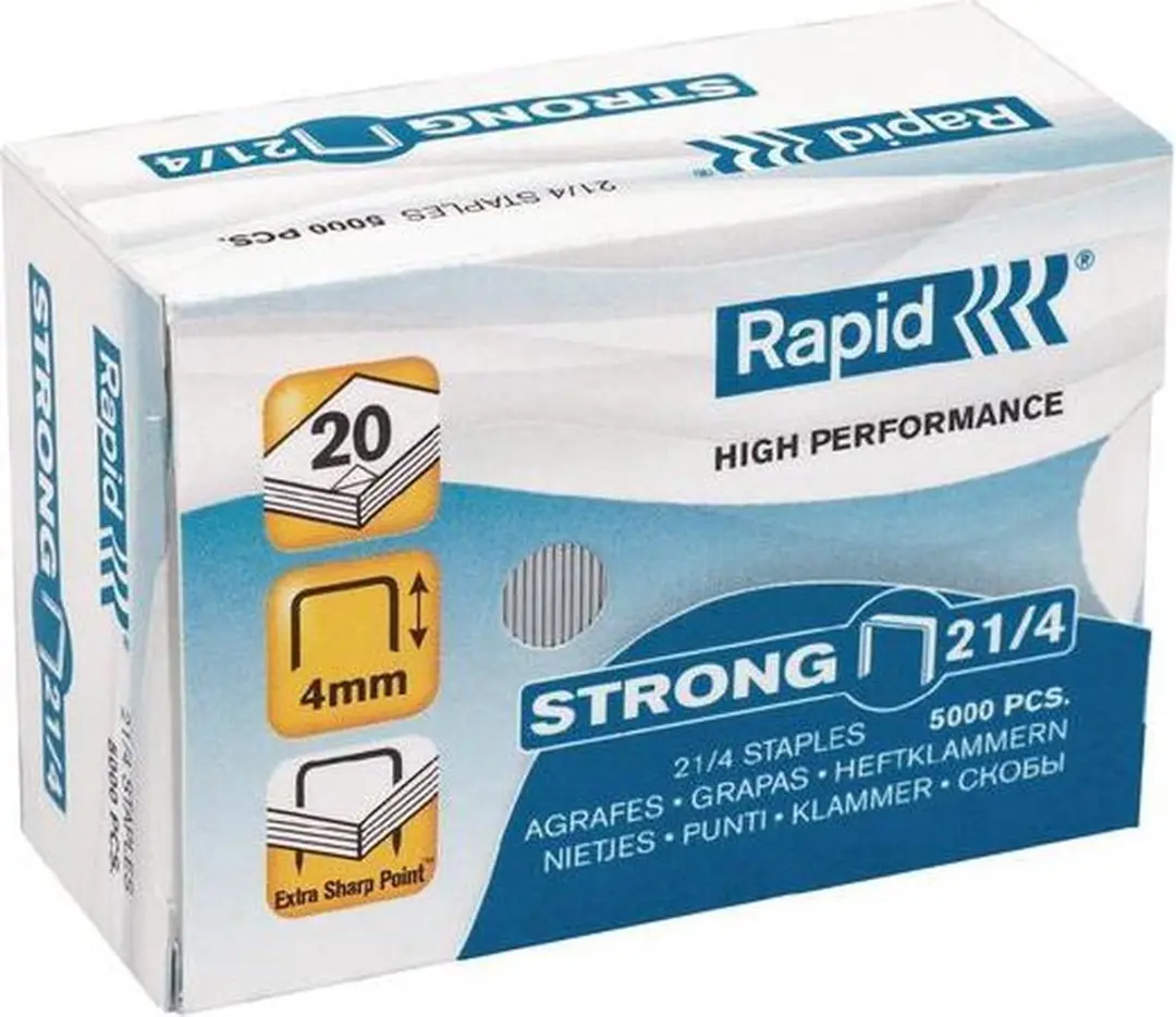 Rapid Hechtnieten 21/4 Gegalvaniseerd - 5000 Stuks
