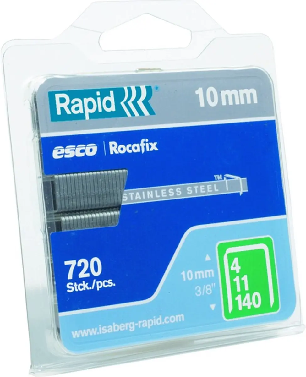 Rapid Nieten Nr.140 10mm RVS - 2.000 Stuks