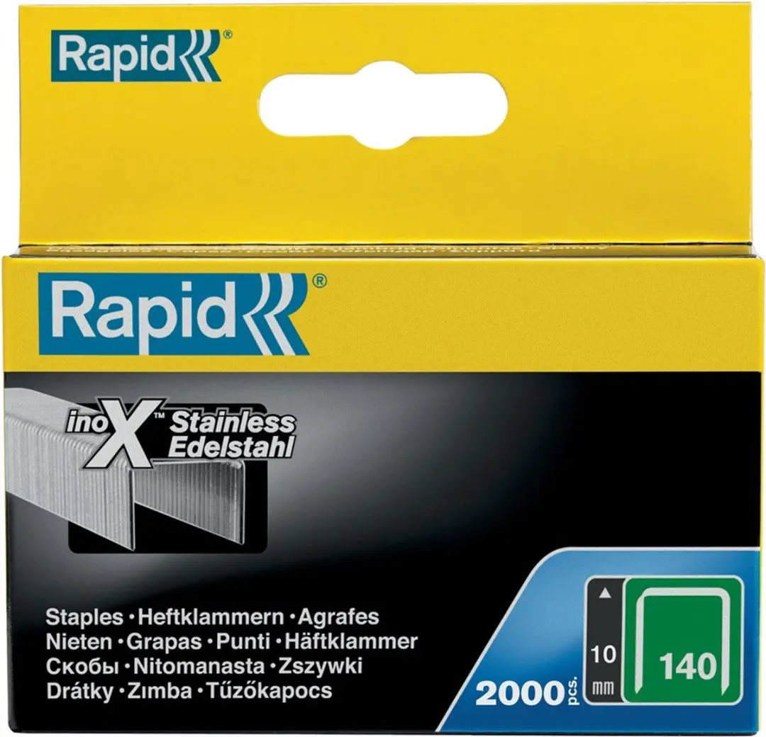 Rapid Nieten Nr.140 10mm RVS - 2.000 Stuks