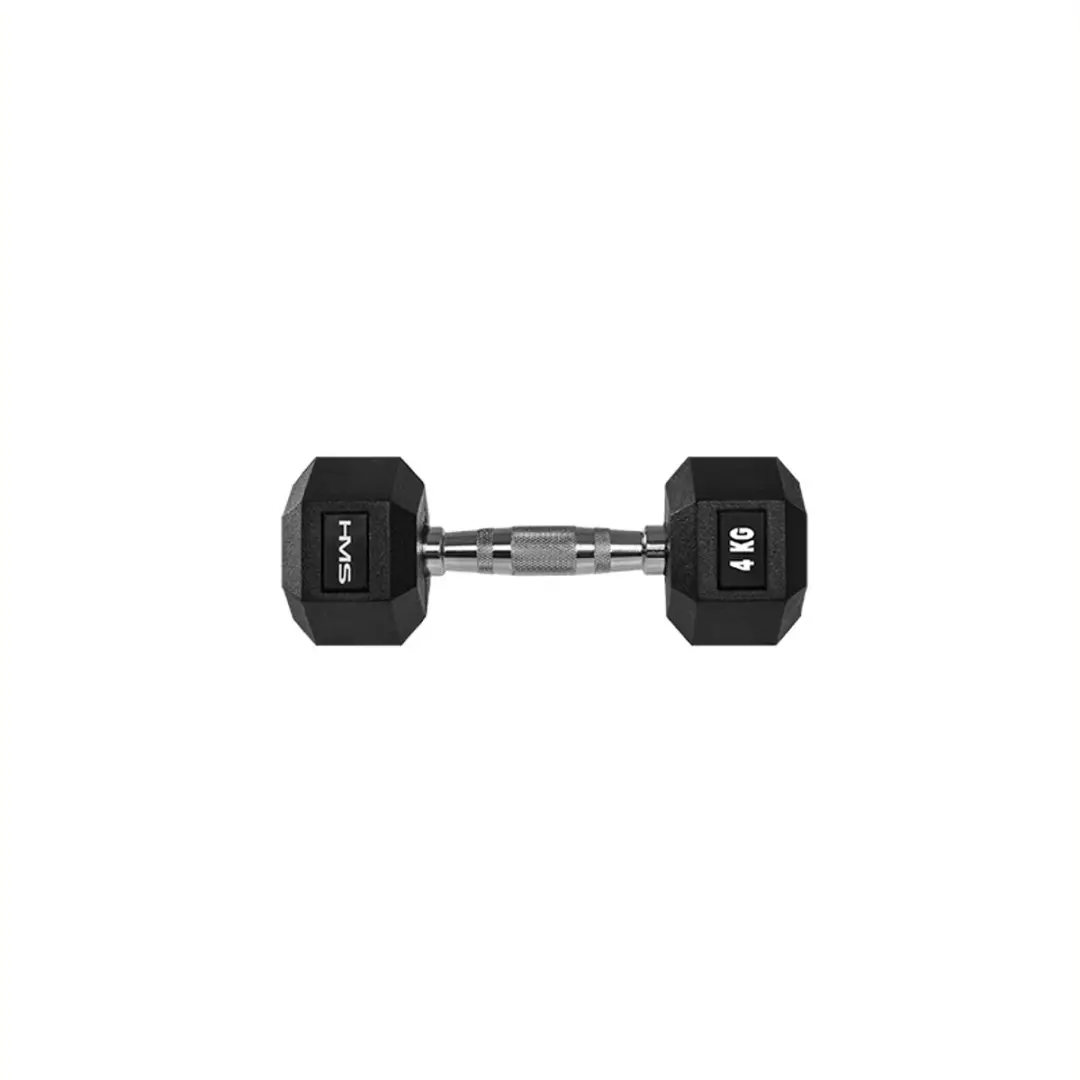 HMS Hexa Pro Dumbbell 14 kg - Zwart/Zilver