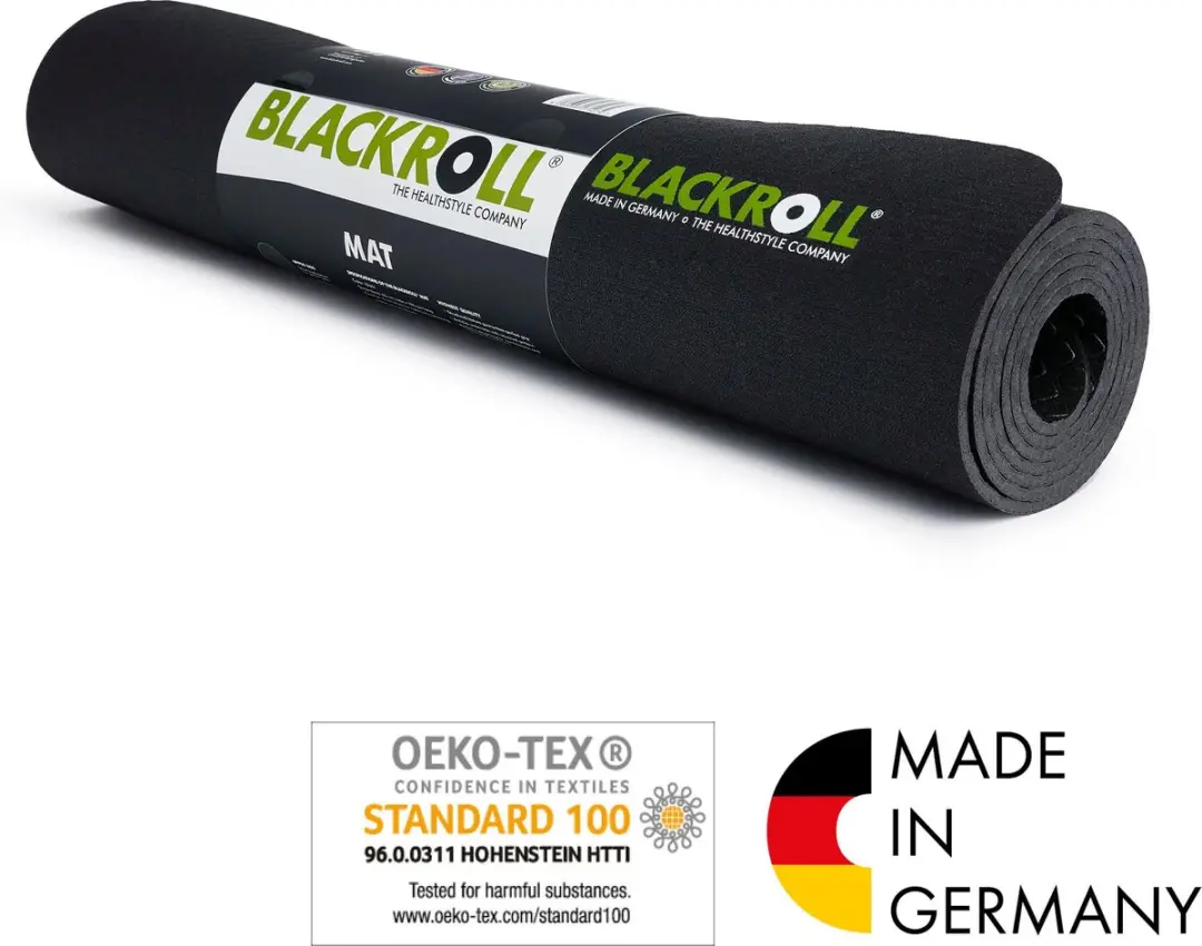 BLACKROLL Anti-slip Fitnessmat 185cm - Zwart
