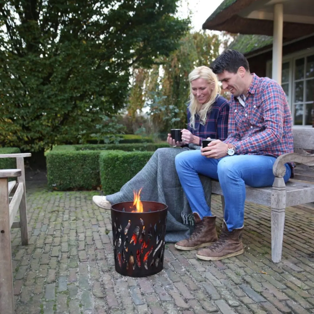 Esschert Design Zweedse Fakkels Vuurkorf - Roest