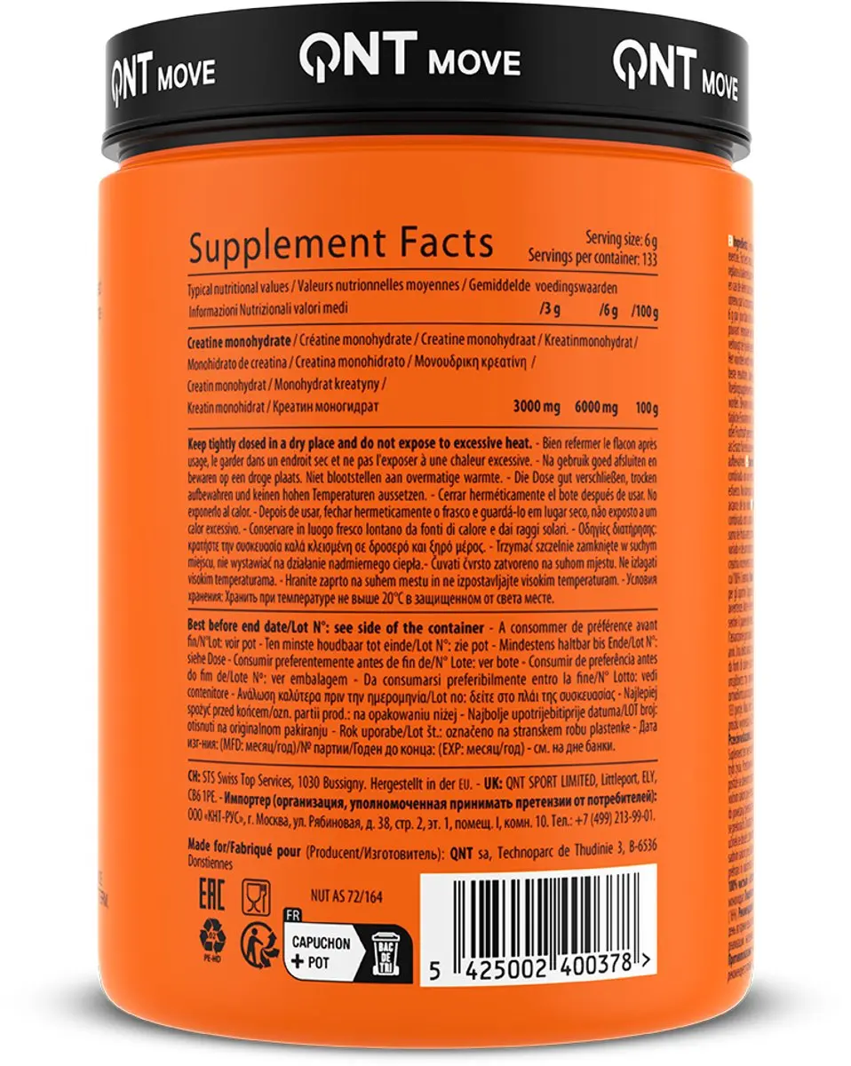 QNT Creatine Monohydrate 800g