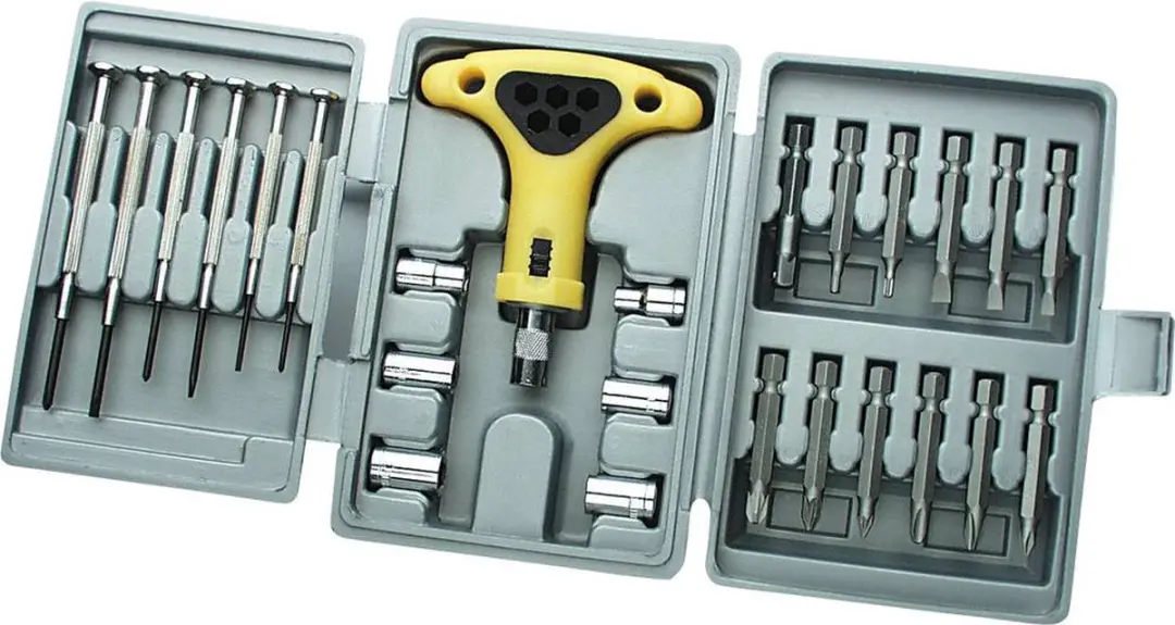 Brüder Mannesmann M29301 Precisie Gereedschapset 26-delig - Zwart
