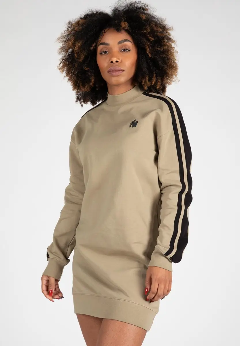 Gorilla Wear Isabella Sweatshirtjurk Beige