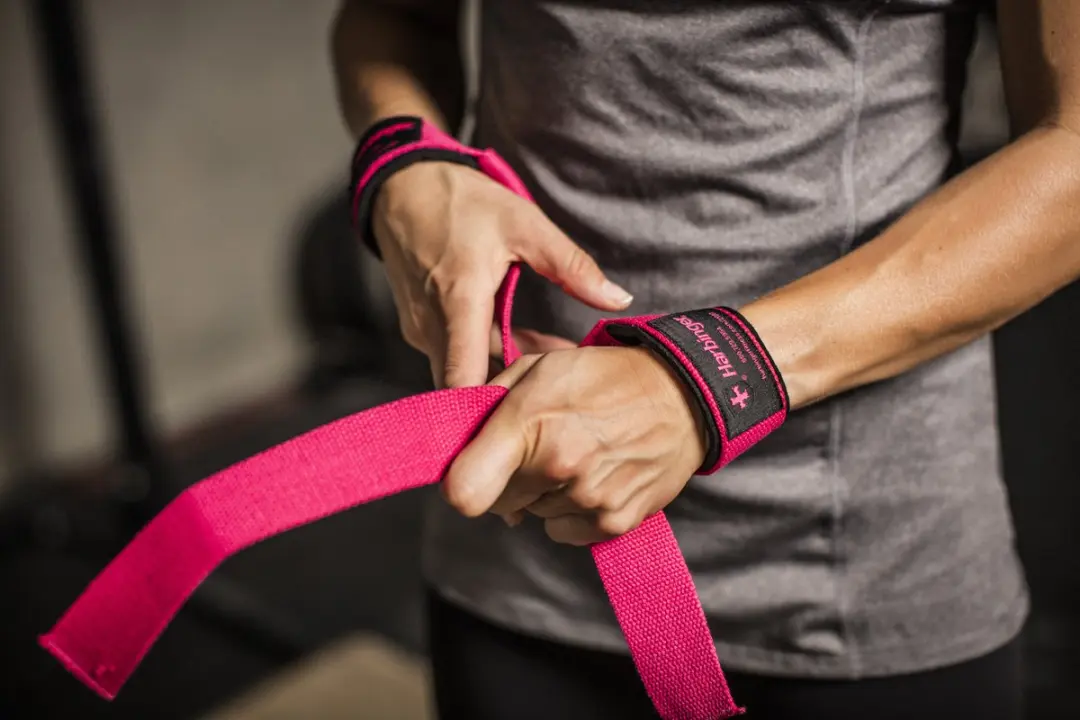 Harbinger Padded Dames Lifting Straps - Roze