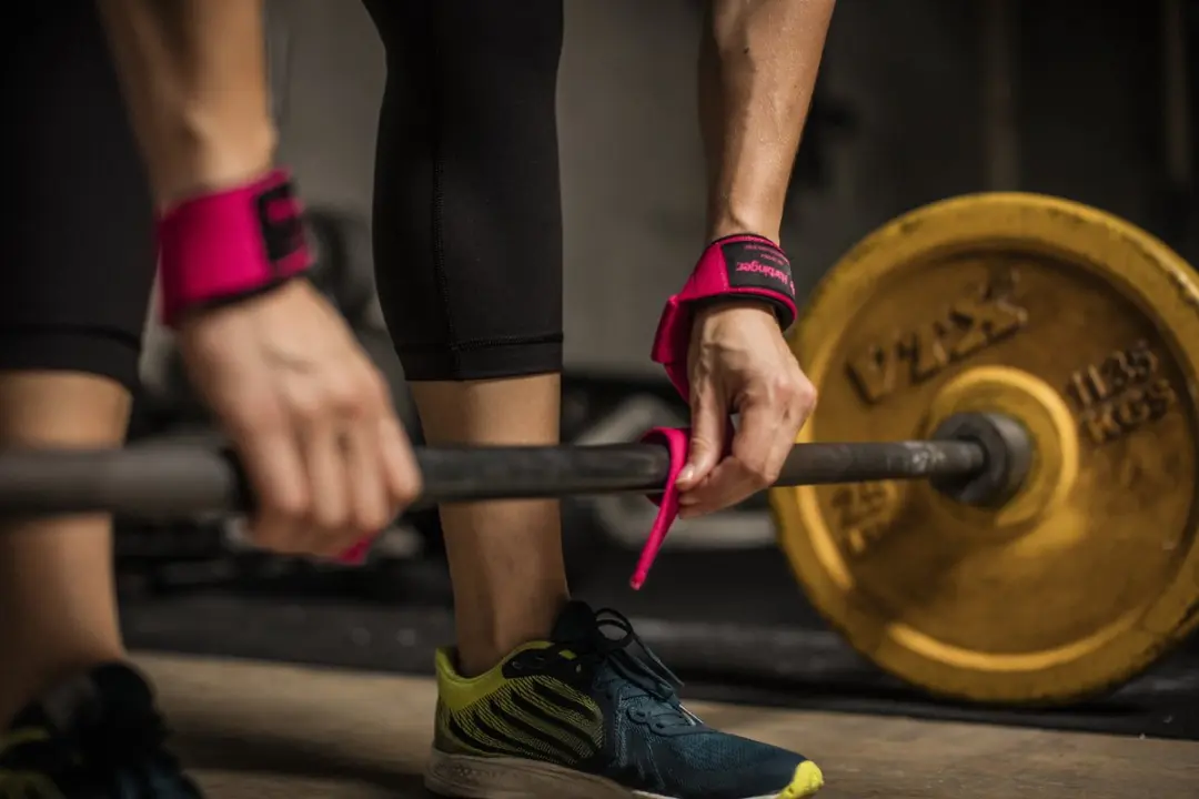 Harbinger Padded Dames Lifting Straps - Roze