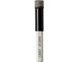 Carat ETDC012000 Droogboor 12mm - Natuursteen - Zwart/Zilver