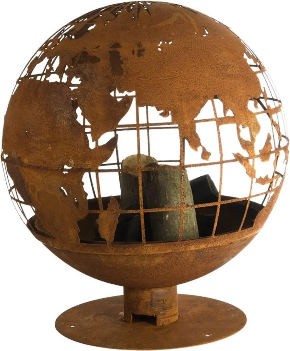 Esschert Design Vuurkorf Globe - Roest - afbeelding 6 van 6