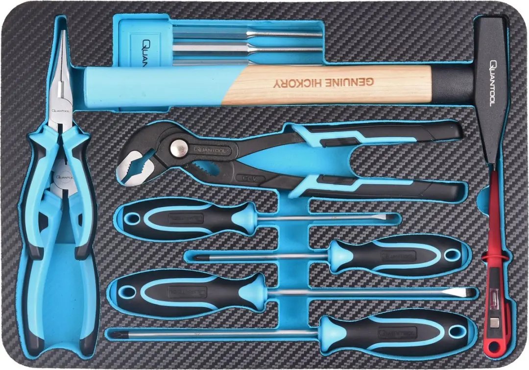 Brüder Mannesmann Q25150 Gereedschapskoffer 48-delig - Zwart/Blauw
