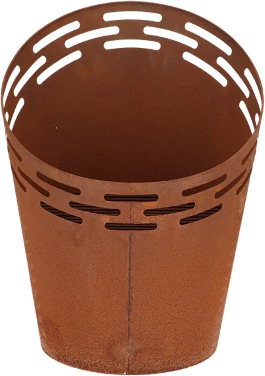 Esschert Design Vuuremmer Lasercut Roestbruin