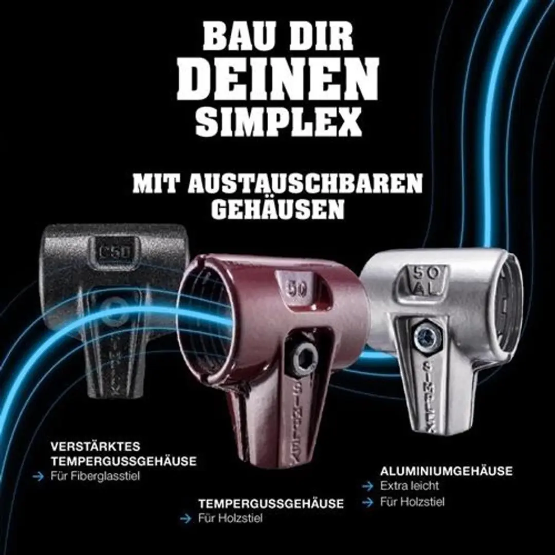 Halder SIMPLEX-Plusbox Starterkit 3027s026 Kunststof hamer 2600g
