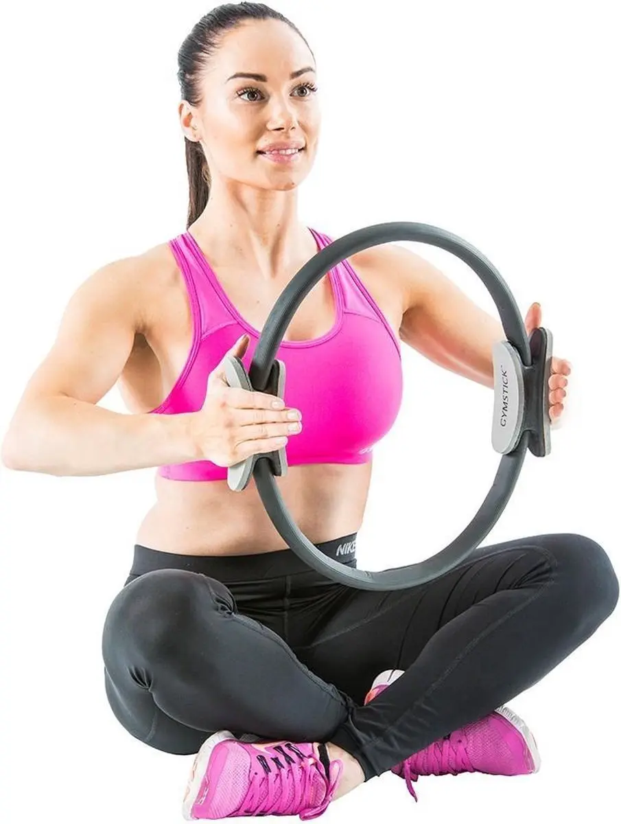 Gymstick Pilates Ring 40cm - Grijs/Zwart