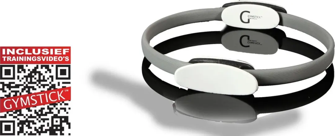 Gymstick Pilates Ring 40cm - Grijs/Zwart