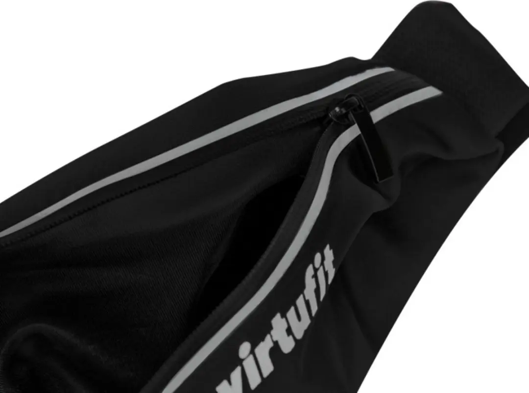 VirtuFit Running Belt Pro - 2 Vakken - 2 Flesjes - Zwart