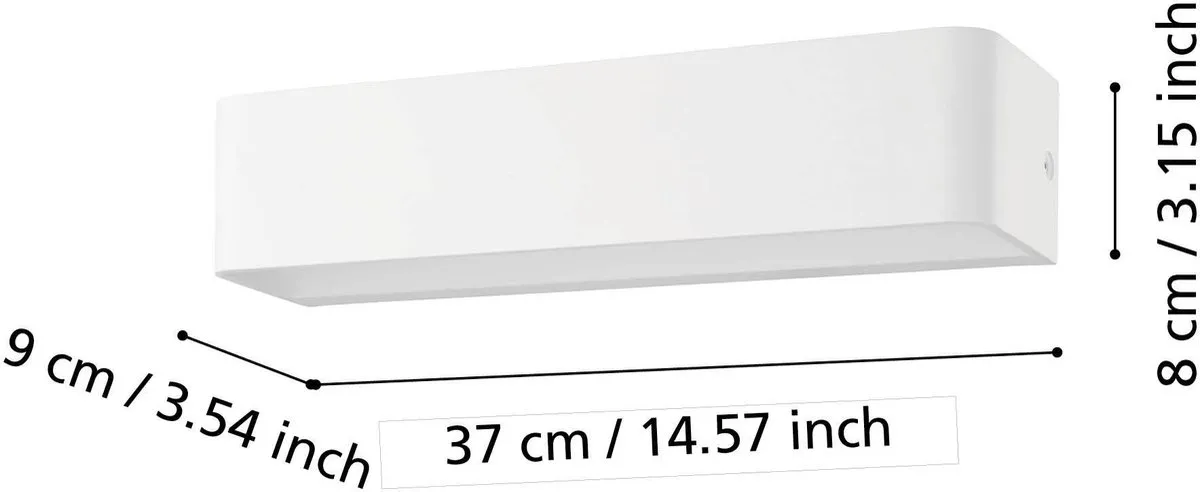 Eglo Sania 4 Wandlamp LED 36.5cm - Wit