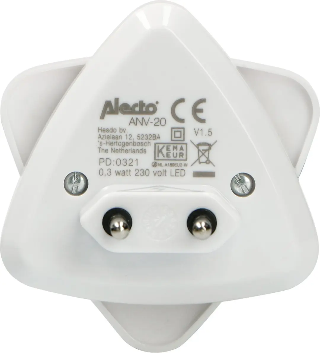 Alecto ANV-20 Nachtlampje - Warm wit licht
